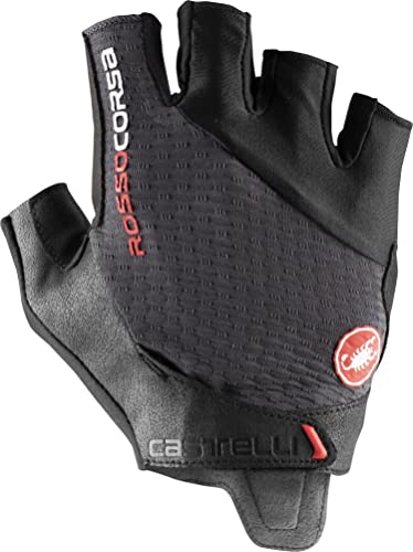 castelli Rosso Corsa Pro V Glove Guantes de Ciclismo, Hombre, Dark Gray, L