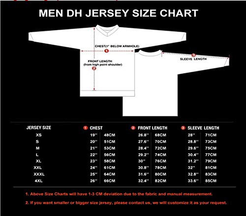 Ciclismo Jersey de los hombres Mountain Bike Motocross Jersey largo MTB camiseta bicicleta desgaste, Hombre, 9515, L