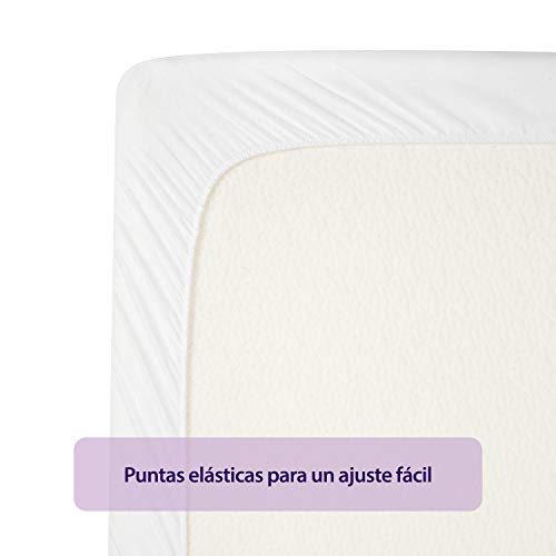 Clevamama Protector de colchón, bareja para cunas de bebé y capazos. Hipoalergénico y transpirable 70x140 cm (7215)