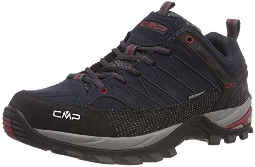 CMP Rigel Low Trekking Shoes WP, Zapatillas de Senderismo Hombre, Asphalt-Syrah, 42 EU