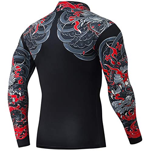 Cody Lundin Camisa de compresión para hombre Camiseta con estampado 3D Gym Tight Tops de compresión de manga larga para hombre, Estilo Rr, XL