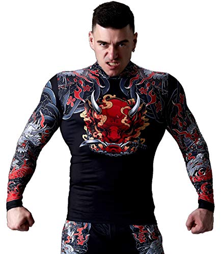 Cody Lundin Camisa de compresión para hombre Camiseta con estampado 3D Gym Tight Tops de compresión de manga larga para hombre, Estilo Rr, XL