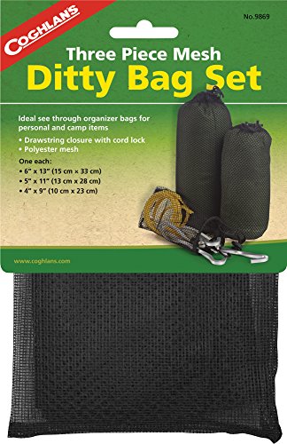 Coghlans Mesh Ditty Bag Set - Negro