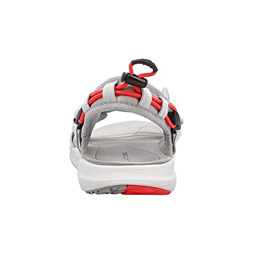 Columbia Sandal Mujer, Gris (Grey Ice/Red Coral), 38 EU