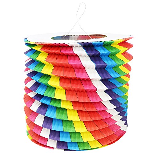 com-four® 4X Linterna con Motivos de Colores - Linterna de Papel para San Martín y Halloween - Linterna de San Martín para niños [la selección varía]