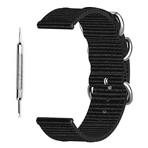 Compatible con Suunto 7/Suunto 9 Baro Smart Watch, correas de reloj de lona intercambiables, con herramienta de control, ligeras correas deportivas para hombres y mujeres