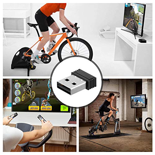 CooSpo ANT+ USB Stick Dongle para Zwift, ANT+ Dongle Compatible con Garmin Forerunner Sunnto PerfPRO Studio Rouvy BKOOL CycleOps Virtual Trainer TrainerRoad Elite, ANT+ Receptor para Rodillo Bicicleta
