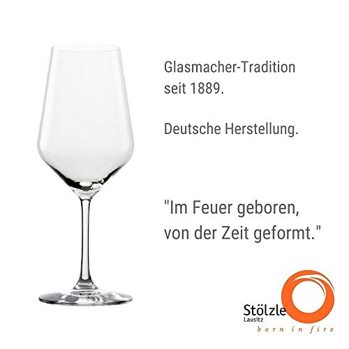 Copas para vino tinto Revolution de Stölzle Lausitz, de 490 ml, juego de 6, copas para vino de diseño específico