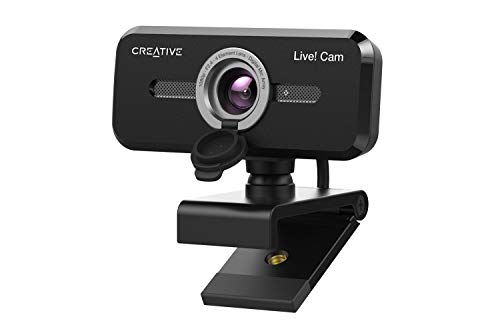 CREATIVE Live CAM Sync 1080p V2 - Webcam USB (Gran Angular, función de Silencio automático, reducción de Ruido, micrófono Integrado Mejorado, para Zoom, Skype)