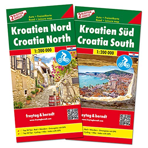 Croazia costa nord 1:200.000: Set wegenkaarten 1:150 000: AK 0721 (Auto karte)