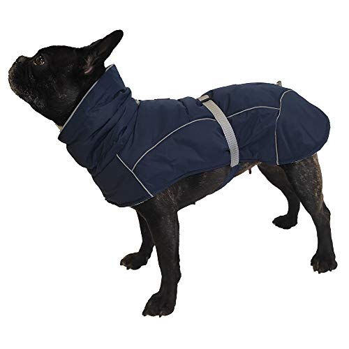Croci Hiking - Abrigo Impermeable para Perros, Abrigo Acolchado Invernal, Forro termorregulador, K2, Color Azul, Talla 40 cm - 195 g
