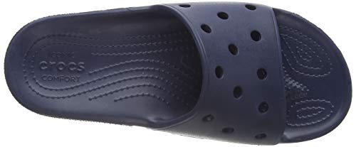 Crocs Classic Crocs Slide Unisex Adulta Zuecos, Azul (Navy), 43/44 EU