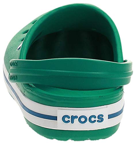 Crocs Crocband Clog Kids Unisex Niños Zuecos, Verde (Deep Green/Prep Azul), 27/28 EU