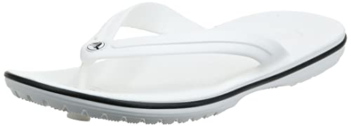 Crocs Crocband Flip, Zapatillas Unisex Adulto, Blanco White, 48/49 EU