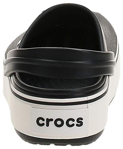 Crocs Crocband Platform Clog U, Zuecos, Negro (Black/White 066b), 34/35 EU