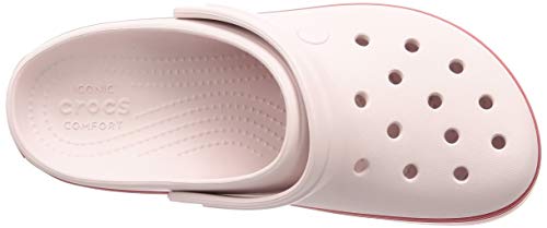 Crocs Crocband Platform Clog U, Zuecos Unisex Adulto, Rosa (Barely Pink/Pepper 6qb), 42/43 EU