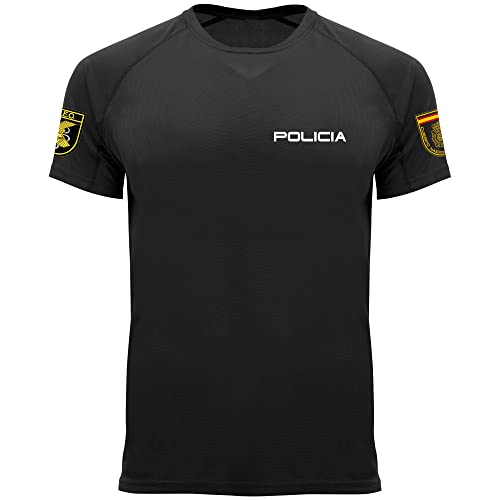 Crossfire Camiseta Geo Grupo Especial de Operaciones de la Policía Nacional de Entrenamiento (M, Negro)
