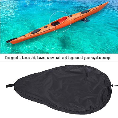 Cubierta de Cabina de Kayak, Cubierta de Protección de Kayak Universal Anti-Polvo Cubierta de Asiento de Kayak Cockpit Cover Impermeable Cubrebañeras reemplazo para Cabina de Kayak Canoa Barco(XL)