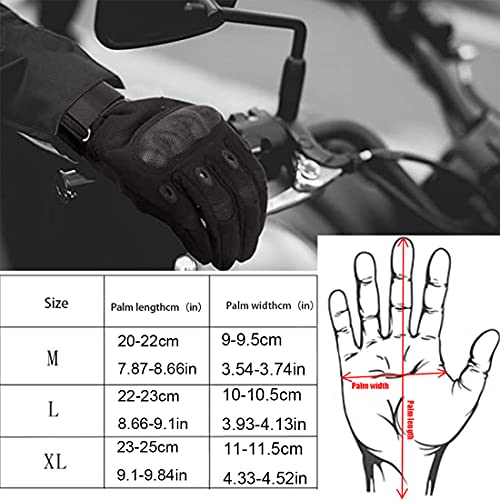 CZ-XING Guantes de invierno para motocicleta al aire libre, todos los dedos de pantalla táctil goma caliente impermeable, aplica a ciclismo escalada caza deportes equipo (camuflaje, L)
