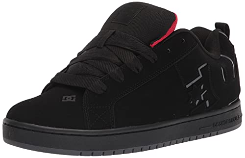 DC Shoes Men's Court Graffik Low Top Sneaker Shoes Black/Red (blr) 9