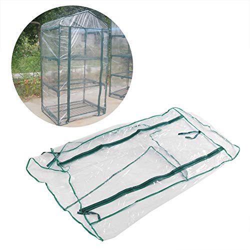 Denash Carpas de invernadero, 69x49x126cm PVC Jardín Invernadero Plantas de flores Jardinería Cubierta de tela para exteriores Impermeable Anti-UV Transpirabilidad solar