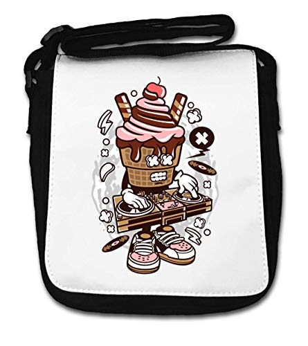 DJ Ice Cream Delicious Desert with Cherry On Top Small Shoulder Bag