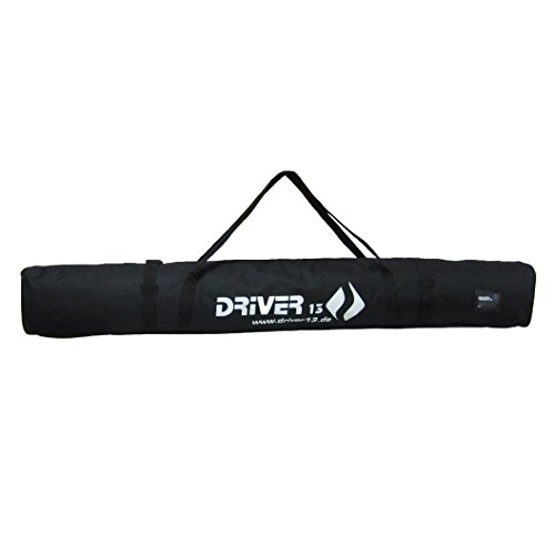 Driver13 ® Skitasche Skisack für Ski Skistoecke, Schitasche Zum Aufbewahren und Transport beim Skifahren, Wasserfest Schwarz 210 cm