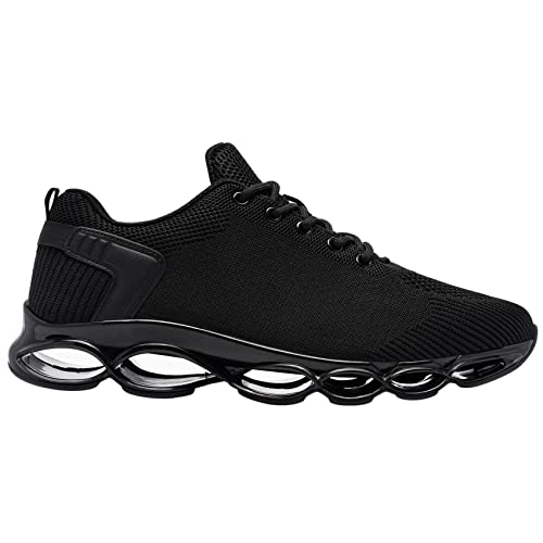 DYKHMILY Impermeable Zapatillas de Seguridad Hombre Ligeras Antideslizante Zapatos de Seguridad Transpirable Trabajo Punta de Acero Calzado de Seguridad (Negro,43 EU)