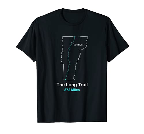 El largo camino en Vermont mapa de ruta Camiseta