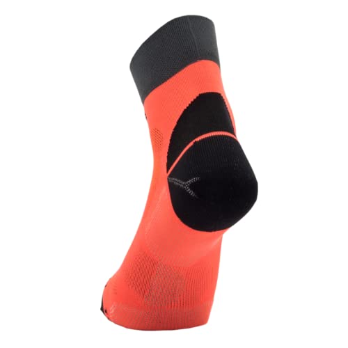 ENFORMA socks calcetín técnico running modelo Hamburgo (XL, Salmón/gris)