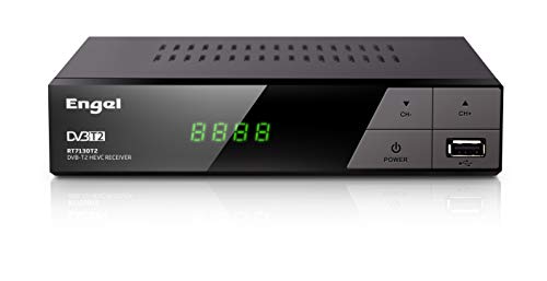 Engel Axil Receptor DVB-TD (TDT2) HD Grabador, HDMI,Función Timeshift, PVR,HEVC -Engel RT7130, Negro