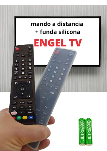 Engel - Mando A Distancia TELEVISIÓN Engel - Mando TELEVISOR Engel Mando A Distancia para Engel TV - Compatible Todas Las Funciones Engel