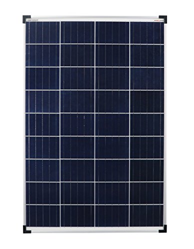 enjoy solar® Poly 12V, 36V panel solar policristalino, ideal para autocaravanas, casetas de jardín y barcos (Poly 100W/12V)