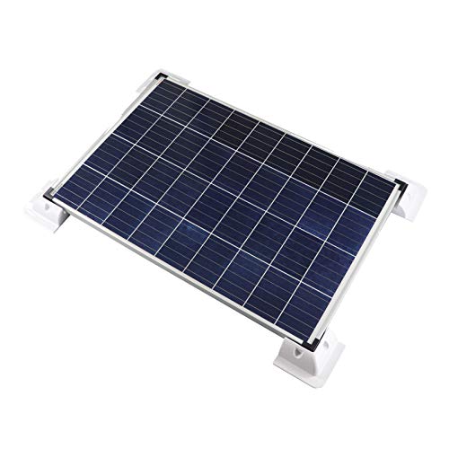 Enjoysolar® - Alerón de sujeción de panel solar ABS para caravanas, autocaravanas y barcos (juego de 4 perfiles de esquina de 160 mm x 160 mm)