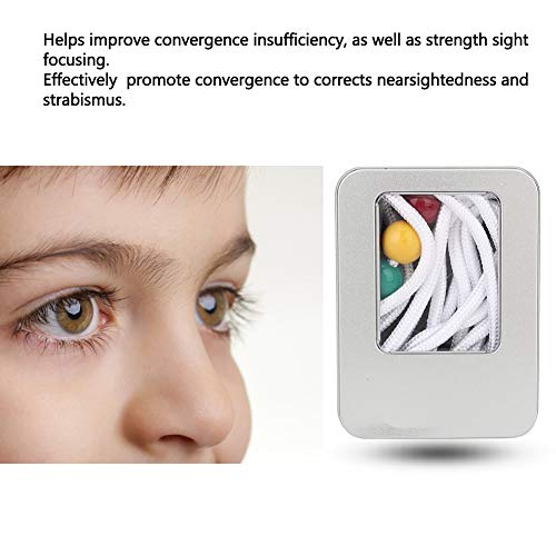 Entrenador de ojos Brock String multicolor, dispositivo de entrenamiento para la visera, promueve de forma eficaz la convergencia de la visión