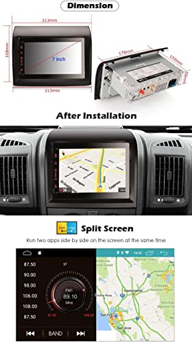 ERISIN 7" Android 10 Autoradio für FIAT DUCATO Citroen Jumper Peugeot Boxer GPS-Navi Carplay Android Auto DSP Bluetooth A2DP DVB-T/T2 WiFi Dab+ 2GB RAM+16GB ROM