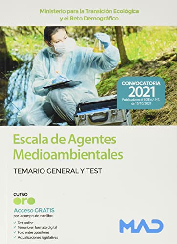Escala de Agentes Medioambientales (Ministerio para la Transición Ecológica y el Reto Demográfico). Temario general y test