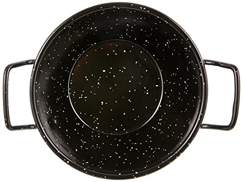 Esmaltaciones La Estrella Jaspeada - Paellera honda bordoneada, 18 cm, 0,9 L