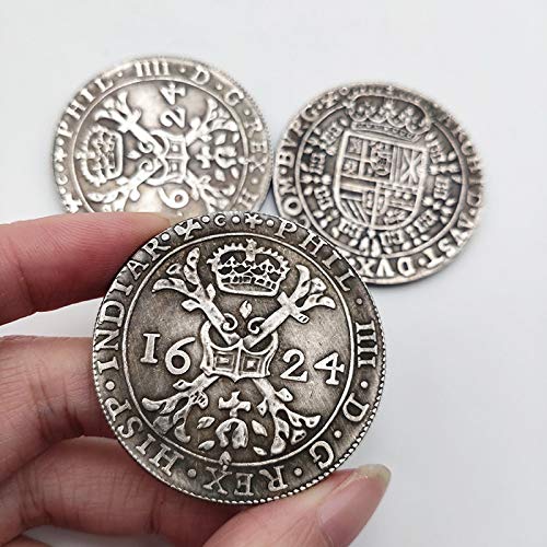 España Países Bajos 1624 Patagon-Felipe colección de monedas conmemorativas recuerdos decoración del hogar monedas artesanías regalos