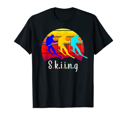 Esquí - Esquí Deportes de Invierno Racing Skier Gift Camiseta