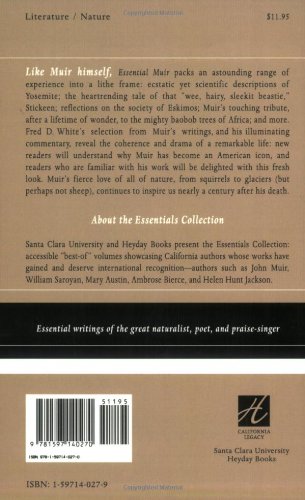 Essential Muir: A Selection of John Muir’s Best Writings (California Legacy Book)