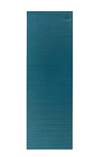 Esterilla de yoga Asana Mat, antideslizante, 183 x 60 cm, PVC de 4 mm, no solo para principiantes, alfombra de gimnasia, sin ftalatos, sin sustancia nocivas, petróleo