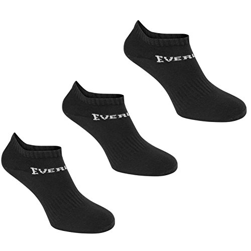 Everlast - Calcetines de entrenamiento para hombre (3 unidades) Negro Talla única