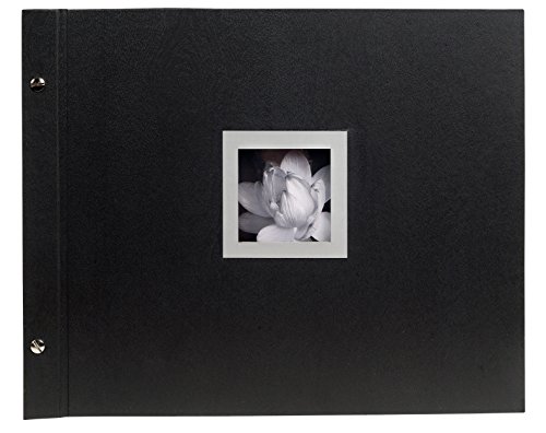 Exacompta Ceremony Álbum Foto con Tornillo, Cubierta de Papel, Negro, 37.20x29.80x2.70 cm