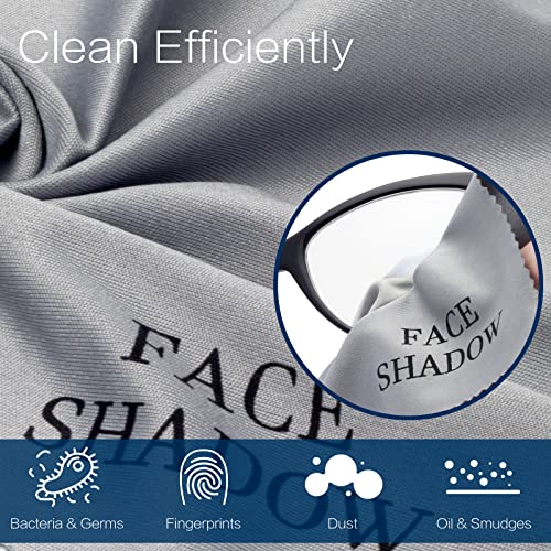 Face Shadow Paños de microfibra para limpieza de gafas, cámaras y pantallas (8 unidades, 14 x 17 cm)