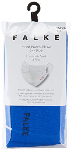 FALKE Mund-Nasen-Maske Bufanda de Moda, Olympic, Talla Única (Pack de 2) Unisex Adulto