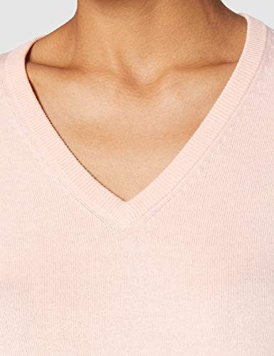 FIND Cotton V, suéter Mujer, Rosa (Pale Pink Pk41110-35351), Small