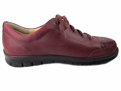 Finn Comfort - Zapatos de Cordones para Mujer Rojo Goya