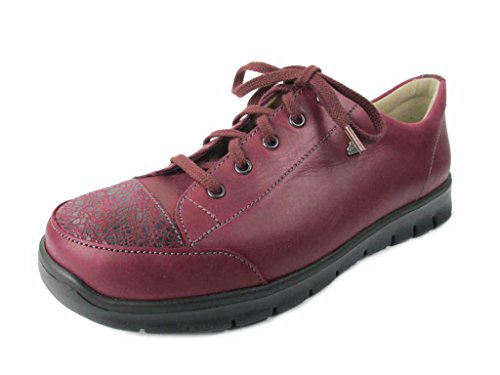 Finn Comfort - Zapatos de Cordones para Mujer Rojo Goya