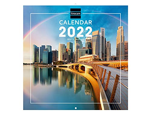 Finocam - Calendario 2022, 30X30 - 300x300 mm Imágenes de Pared Internacional Skylines Internacional
